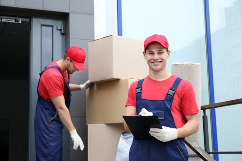 Removal van supporting a home move in Brent