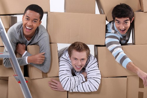 House removals team helping a customer move in Brent