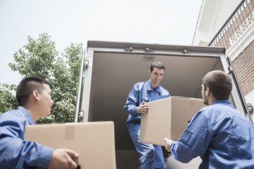 Office relocation team preparing a business move in Brent