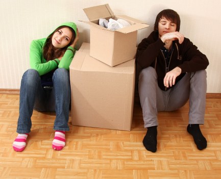 Business move planning and packing materials for an office removal