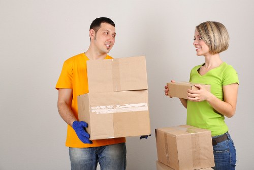 Careful packing and labeling used in a Brent house move