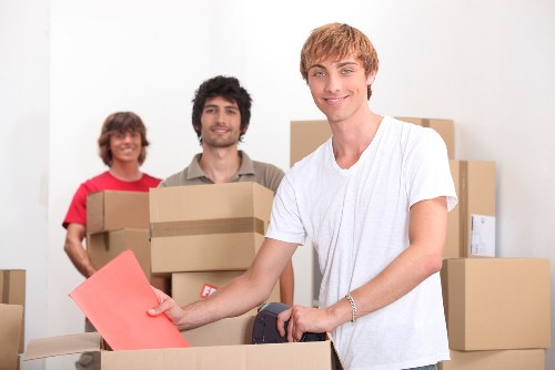 Careful packing and loading for a local house move